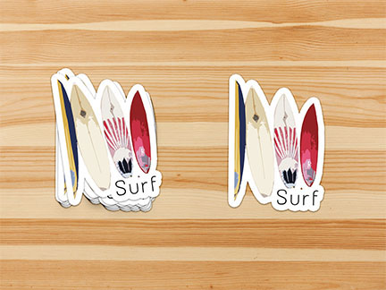 surf board sticker